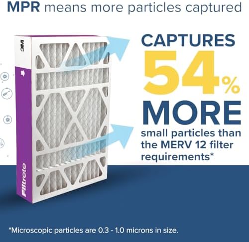Filtrete 20x20x4 AC Furnace Air Filter, MPR 1550, MERV 12, Fits Honeywell, CERTIFIED Asthma & Allergy Friendly, Electrostatic Air Cleaning Filter, 2-Pack (Actual Size 19.88x19.88x4.31 in) - - Image 4