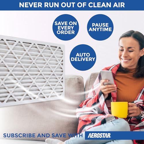 Aerostar 18x20x1 MERV 13 Pleated Air Filter, AC Furnace Air Filter, 6-Pack (Actual Size 17 3/4" x 19 3/4" x 3/4"): : Industrial & Scientific - Image 4