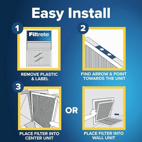 Filtrete 18x20x1 AC Furnace Air Filter, MPR 700, MERV 8, Tough on Pollen, Easy on Airflow, 3-Month Pleated 1-Inch Electrostatic Air Cleaning Filter, 2-Pack (Actual Size 17.81 x 19.81 x 0.81 in) : Everything Else - Image 3