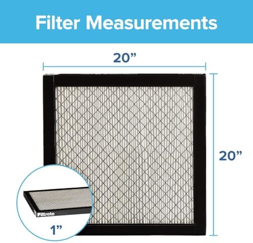 Filtrete 20x20x1 Air Filter MERV 14, MPR 2800 Healthy Living Ultrafine Particle 2-Pack, AC Furnace HVAC Filters for Home, 3-Month Pleated Electrostatic (Actual Size 19.69 x 19.69 x 0.81 in) - - Image 2