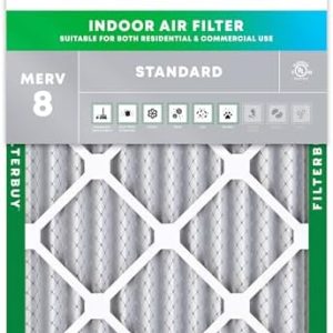 Filterbuy 18x20x2 Air Filter MERV 8 Essential Dust & Allergy Defense (3-Pack), Electrostatic Pleated HVAC AC Furnace Filters Replacement (Actual Size: 17.50 x 19.50 x 1.75) : Home & Kitchen